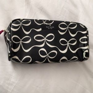 New Kate spade ribbon bow cosmetic bag